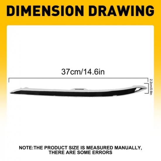 Front Driver Passenger Chrome Bumper Trim For 21-22 Honda Pilot Special Edition