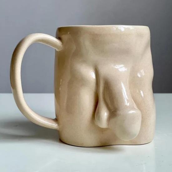 Unieke Koffiekop Grote Capaciteit Keramische Mok Handgemaakt Lekvrij Mok voor Warme Koude Dranken Humoristisch Cadeau voor Volwassenen Thuis Kantoor Gebruik