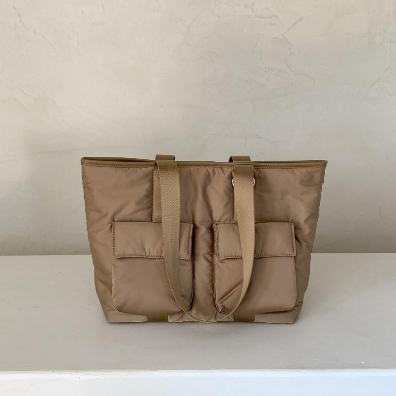 Tote bag nylon casual autumn and winter new cotton clothes bag commuting fashion large capacity shoulder bag women