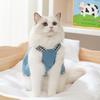 Frühlings- und Sommer dünner Denim Trägerrock in Katze Kätzchen zwei Füße Welpe Hund Haustierkleidung Katzenkleidung