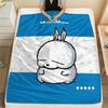 Mashimaro Cartoon Printed Flannel Blanket, soft throw for bedroom sofa, washable, Christmas present, great gift.