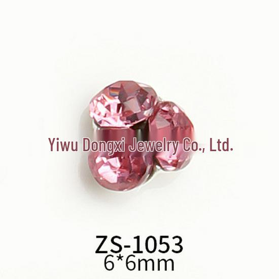 

New Hot-Selling French Blush Crystal Diamond Nail Art Jewelry: Super Whitening Pink and Tender Design
