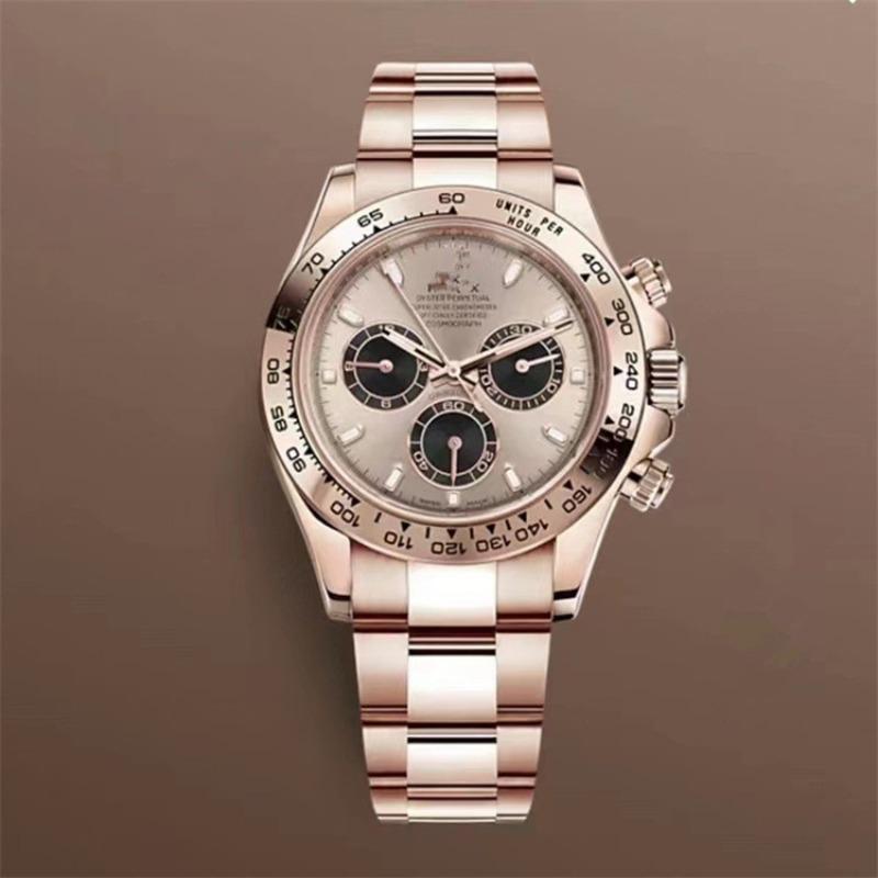 Ceas mecanic Laojia Daytona cu trei cadrane și șase ace pentru bărbați, curea din oțel, ceas multifuncțional, stația de vest, furnizor