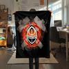 Shakhtar Donetsk FC Printed Flannel Blanket, soft throw for bedroom sofa, washable,soccer fan merchandise, great gift.