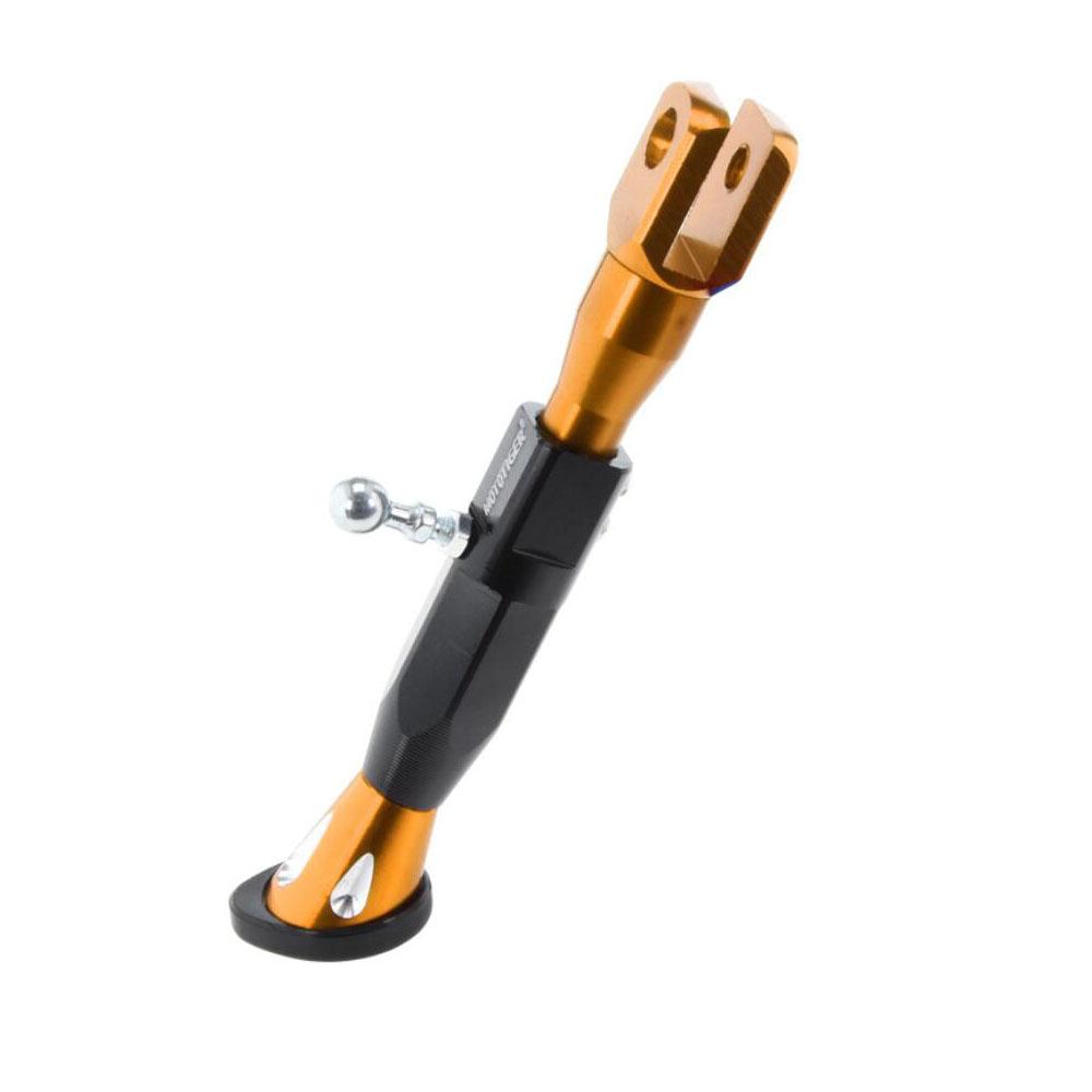 Motorcycle Kickstand 22-25CM Height Adjustable Motor Scooter Modified Foot Bracket CNC Aluminum Alloy Side Stand