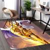 1pc Golden Saint Seiya Chair Mat - Anime Cartoon Design Office Rug, Non-Slip Carpet for Home Decor, Gaming Room, Seasonal Gift.R004