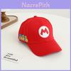 Dětská sluneční kšiltovka Super Mario Bros s výšivkou, krátkým kšiltem a prodyšným bavlněným materiálem