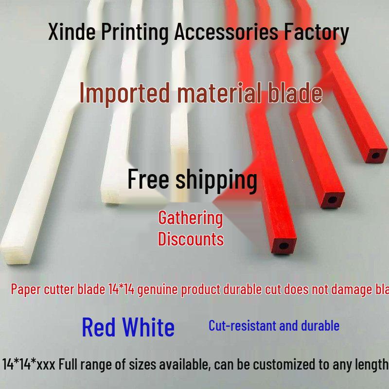 Electric Paper Cutter with Square Blade, Red Hollow Cut-Resistant Mat, 14x14 inches Default Red (Red/White)