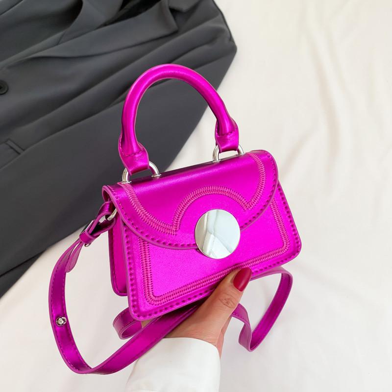 Stylish And Chic Pu Leather Crossbody Bag For Women With Phone Pocket розовый