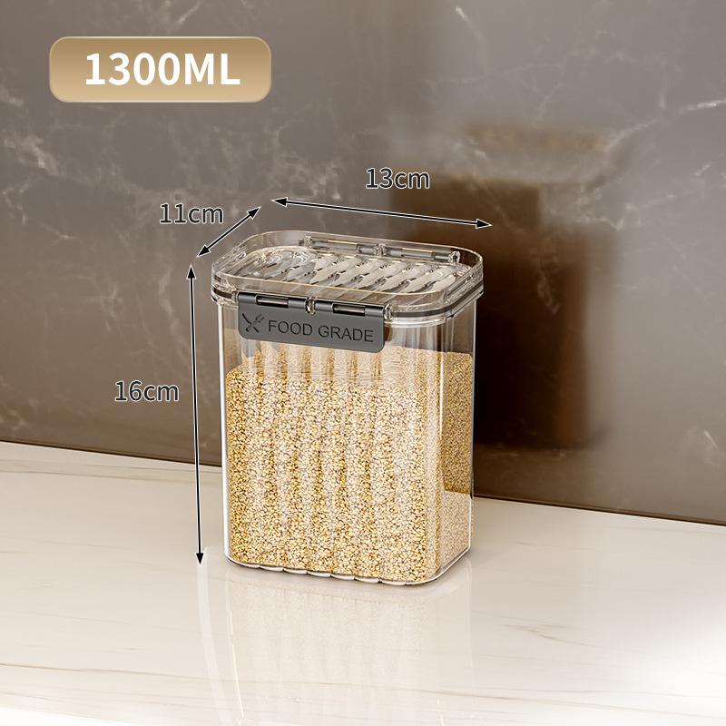 Airtight Food Storage Container With Lid Sealed Pet Stackable Air Tight Pantry Storage Canister For Kitchen Pantry Organizer