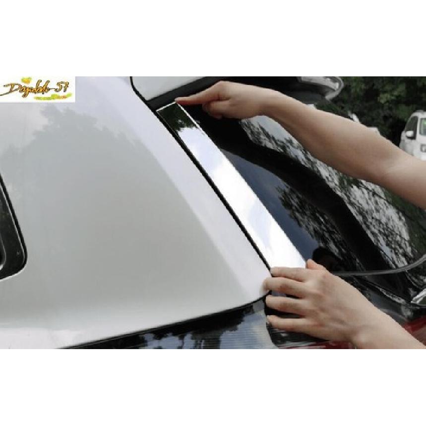 Fits For Ford Edge Rear Window Side Spoiler Strip Trim ABS Chrome 2015- 2PCS