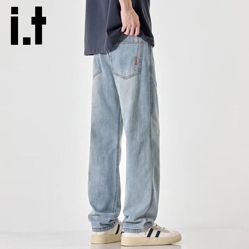 

Izzue IT Мужские выбеленные светло-голубые джинсы прямого кроя 32