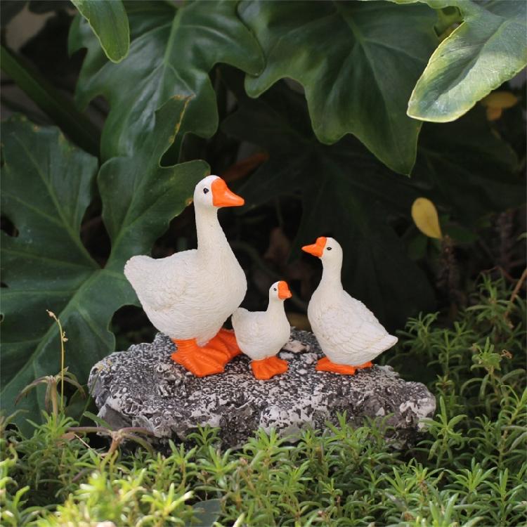 Simulations Geese Toy Summer Beach Landscape Garden MiniatureOrnaments