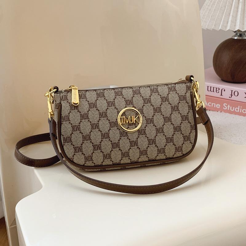 Beliebte kleine quadratische Tasche, neue modische Retro-Umhängetasche mit Aufdruck, hochwertige vielseitige Handytasche