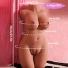 Boneca sexual de silicone marrom de meio corpo seios realistas brinquedo adulto masturbador