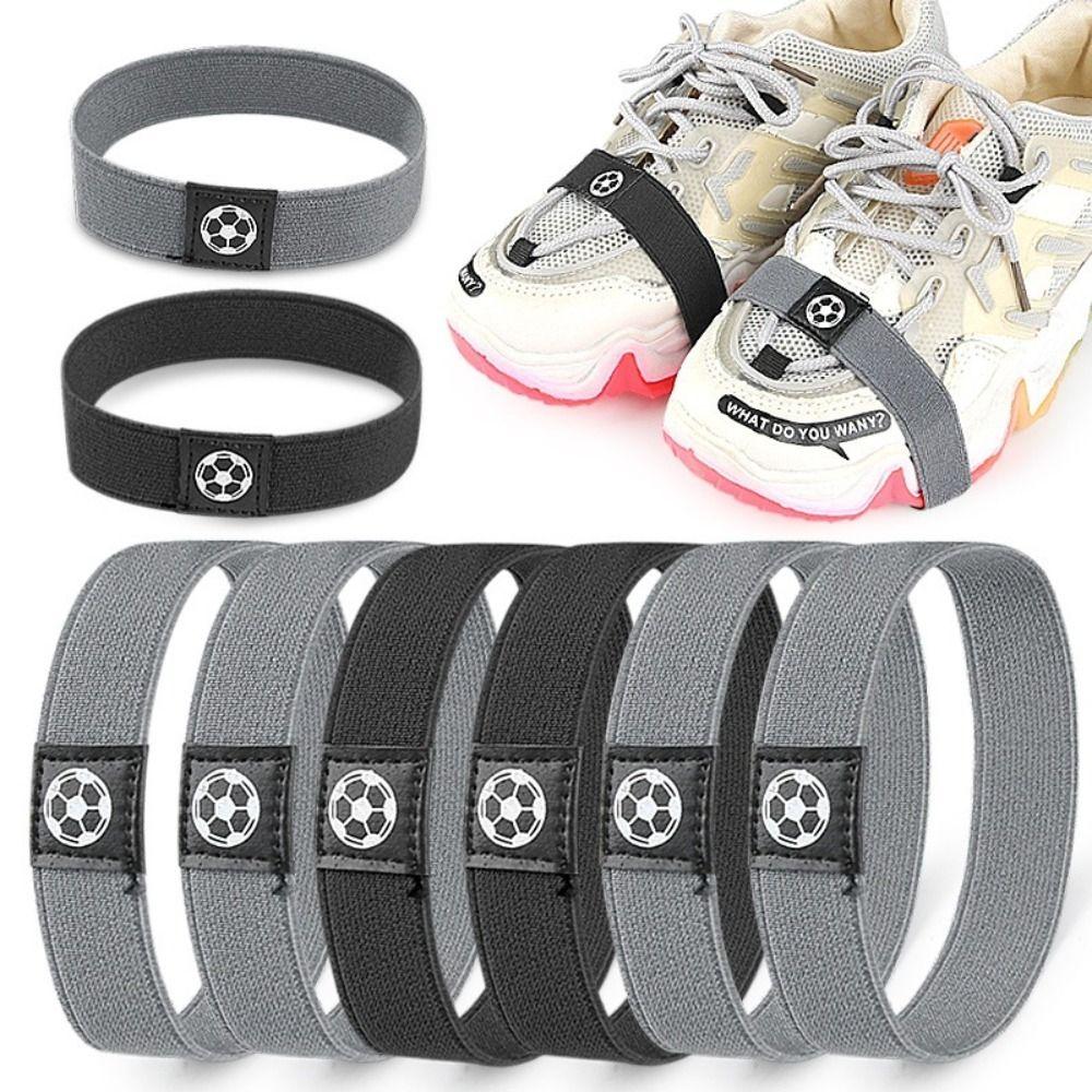 4pcs Quick-Release Soccer Cleat Covers Elastic Shoe Protectors Practical Shoe Lace Bands Soccer