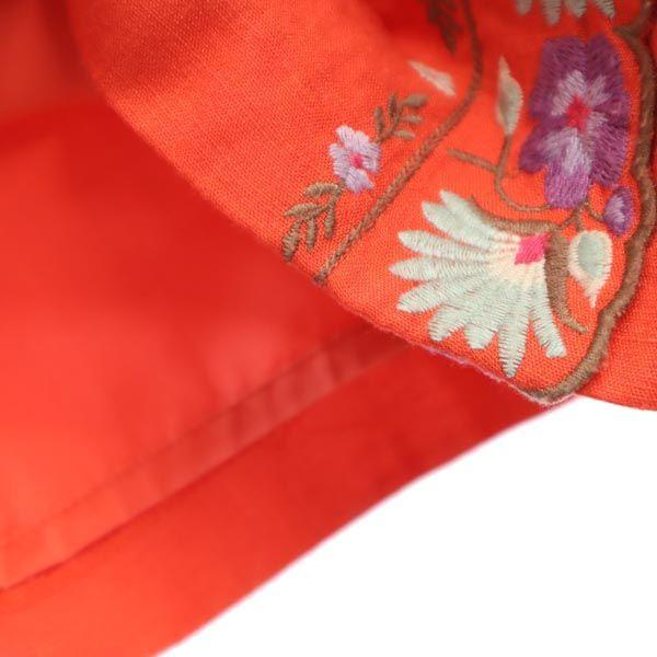 Lily Brown Short Sleeve Embroidered Off-the-shoulder Top Cut Setup Shorts Women Used