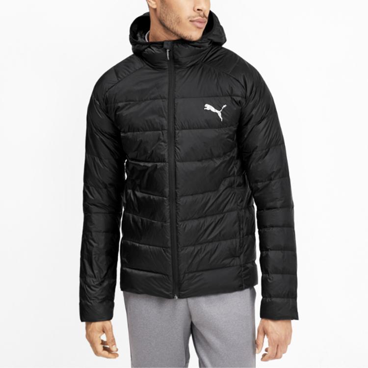 Puma Pwrwarm Logo Hette Dunjakke Herre Yttertøy Svart 580902-01