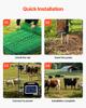 VEVOR Electric Fence Netting, 1.27 M X 50 M, Livestock Net Fencing with Posts & Stakes, Portable Mesh Nets for Goats, Sheep, Deer, Hogs, Dogs