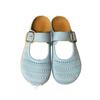 Woven Hollow Bag Head Half Slippers Women's Outer Wear 2025 New Summer with Skirt Mori Versatile Casual Cool Slippers
