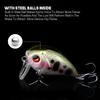 45mm 7.4g Mini Crankbait Głęboko Wodne Przynęty Pływające Sztuczne Twarde Przynęty Minnow Wobblery Okoń Szczupak Pesca Sprzęt Wędkarski