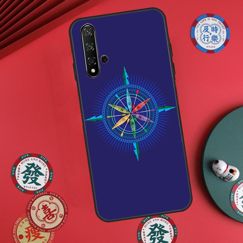 Compass For Huawei Nova 5T 9 10 SE 7i 8i 11i 12i Y73 Y72 Y61 Y91 Y60 Y70 Y90 P20 P30 P40 Lite Case