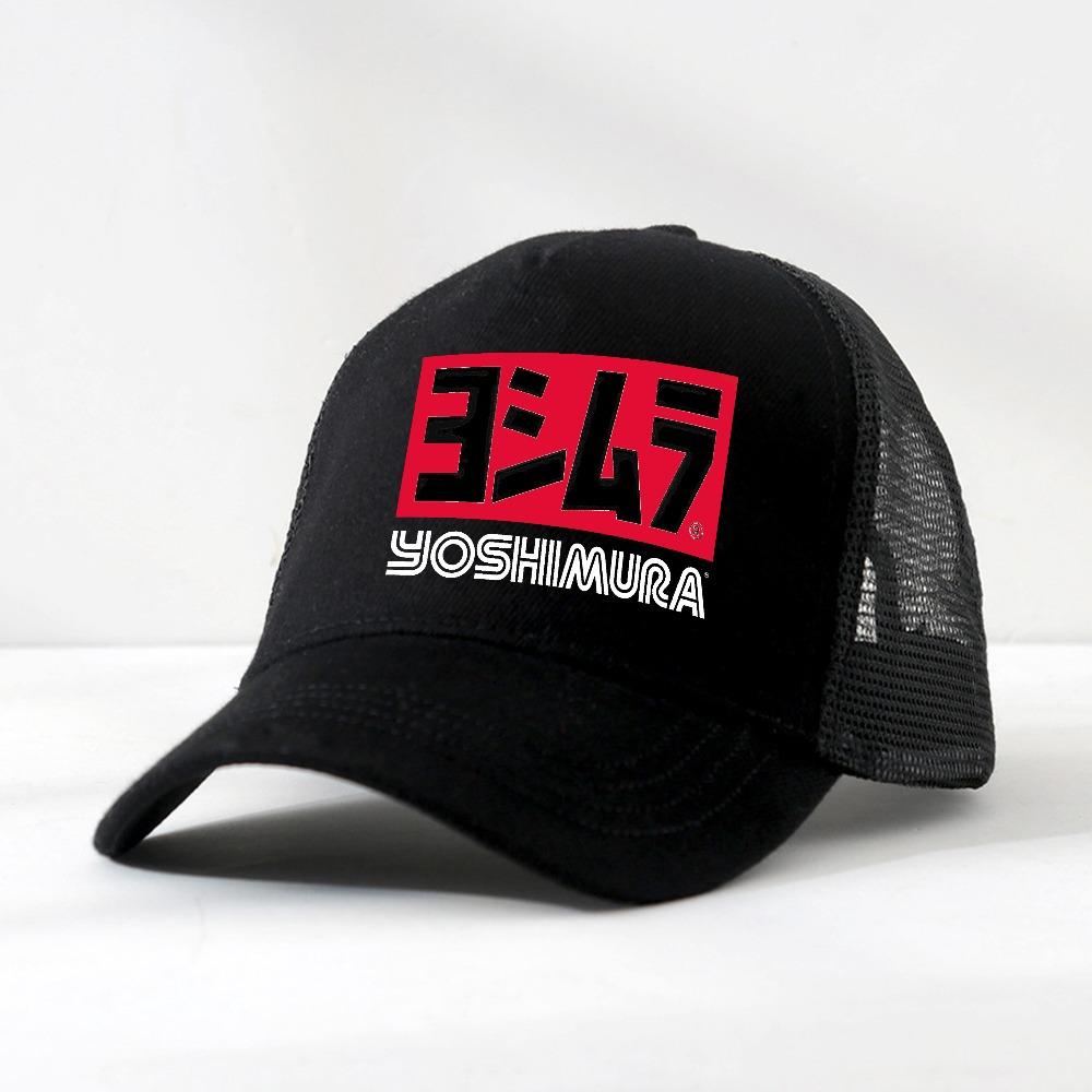 Yoshimura Motorcycle Racing Snapback Cap Adjustable Lightweight Breathable Baseball Hat Perfect for Sports Fans hats