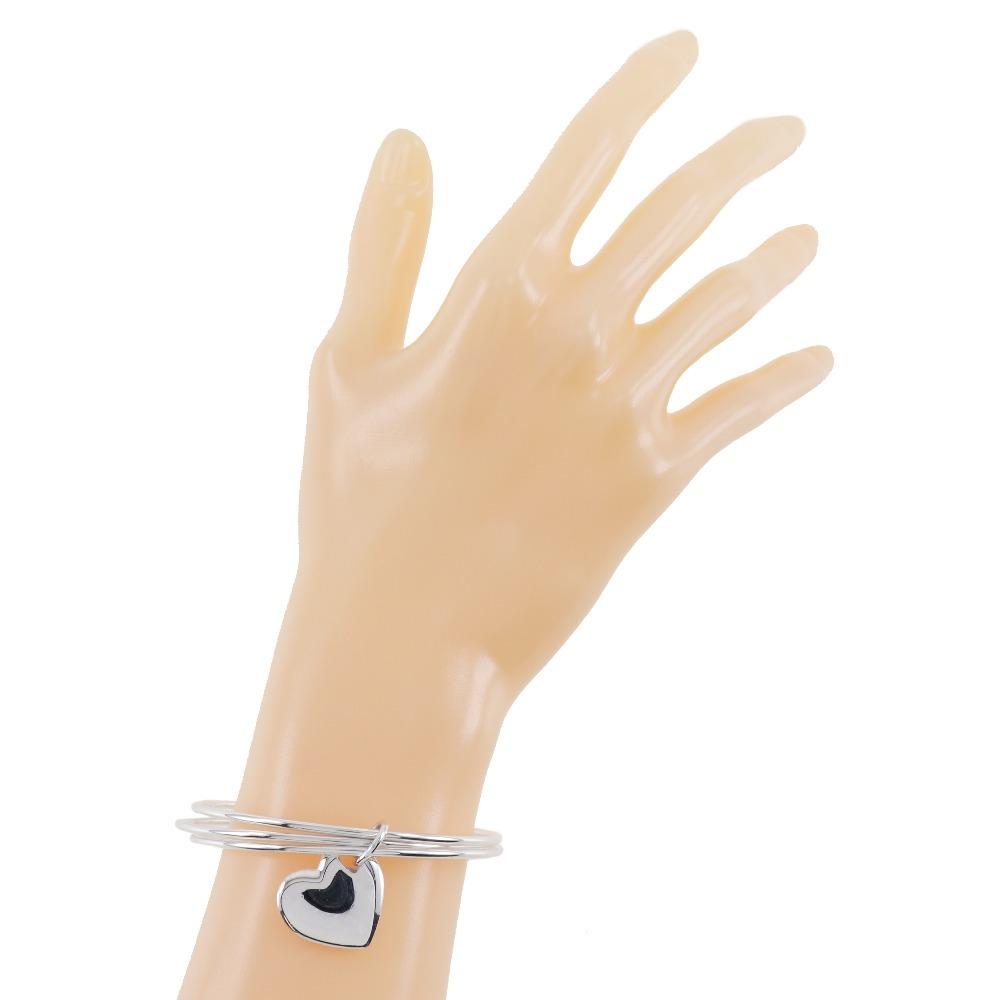 TIFFANY&Co. Brățară inimă dublă 3 stații Argint925 23.6g Femei Folosit