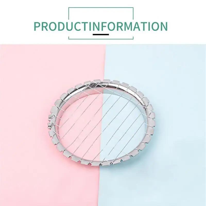 Stainless Steel Egg Slicer Cutter Mesh Grid Vegetable Fruit Chopper Salad Dessert Potato Cube Grid Cutting Kitchen