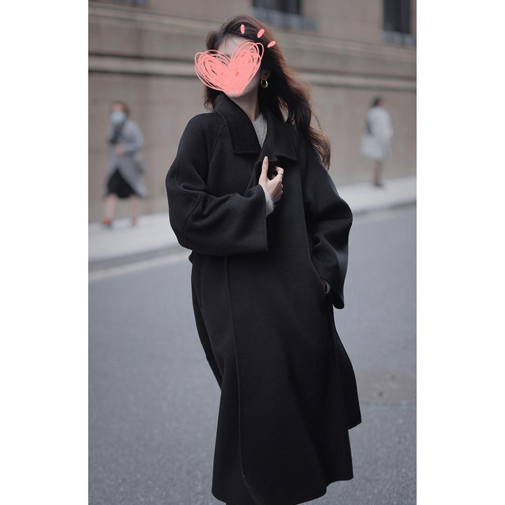 Chaqueta de lana de lana de otoño e invierno para mujer.