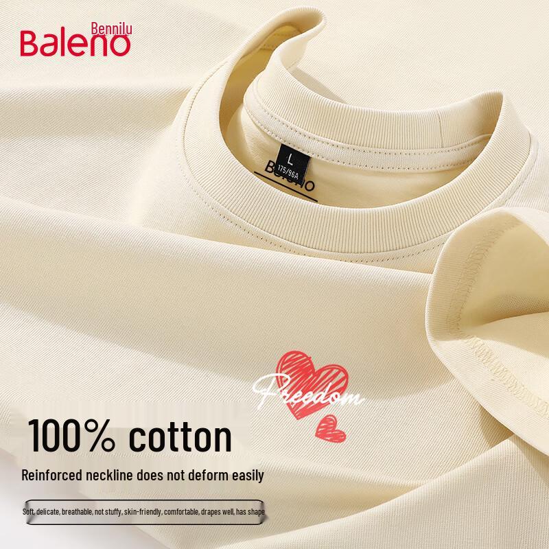 Baleno Men s Heavyweight Pure Cotton Oversized T-Shirt 4XL