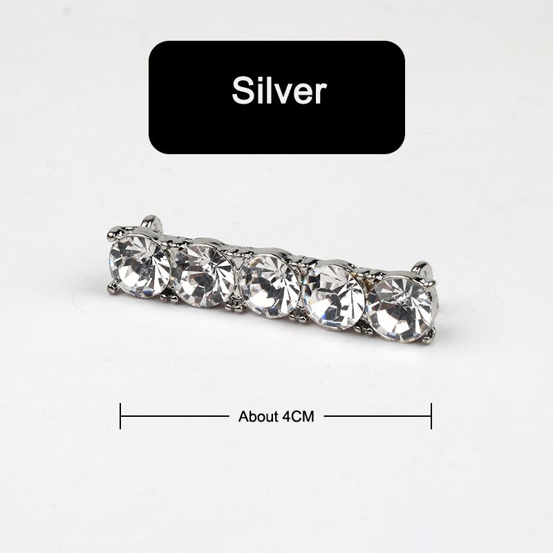 Sneakers Shoelaces Decoration Metal Shoelace Buckle Pearl Shoes Charm Accessories Shiny Rhinestones Women Shoe laces Decorative