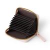 French Chic Quilted Accordion Card Holder for Women with Multiple Card Slots & Coin Purse