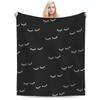 Eyelash Velvet Print Beauty Glam Closed Eyes Blanket Quality Warm Soft  Throw Blanket Winter Kids Couch Bed Graphic Bedspread