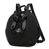 Women's Backpack Round Bag Large Capacity Travel Bag Solid Color Student Schoolbag