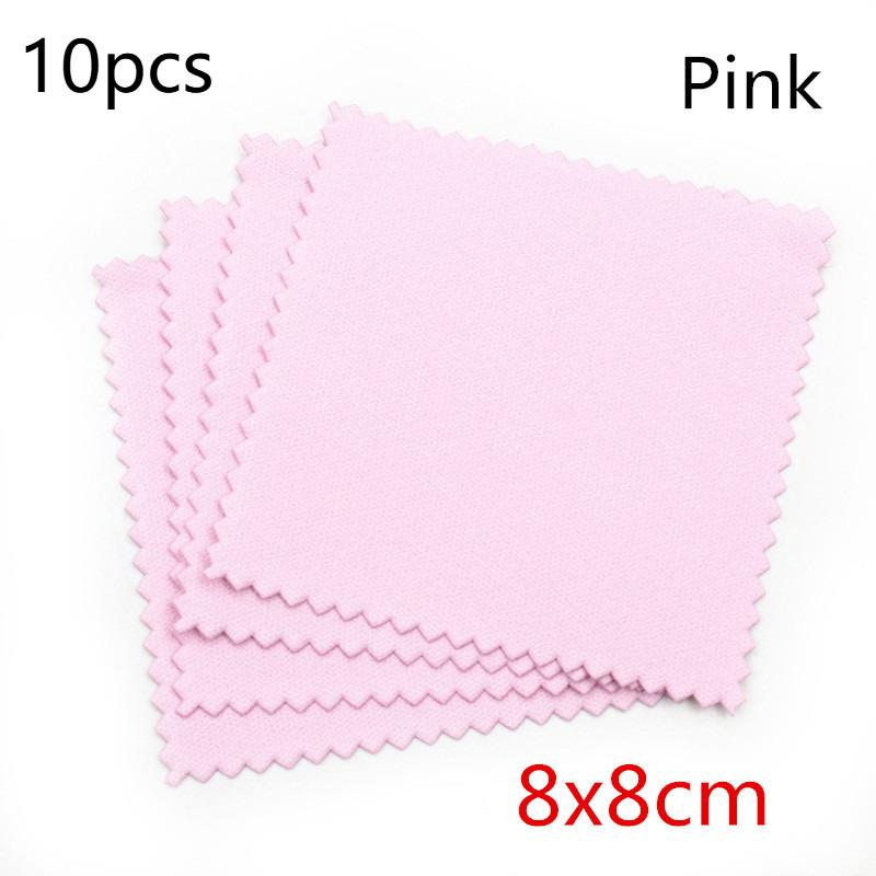 10Pcs Polish Polishing Cloth Silver Color Cleaning Polishing Cloth Soft Clean Wipe Wiping Cloth For Silver Gold Jewelry Tools