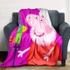 1pc Pink Pig (8) Blanket, Gift, for Men and Women, Soft Blanket, Good for Sofa Bed Couch Travel, Lightweight Flannel Blanket