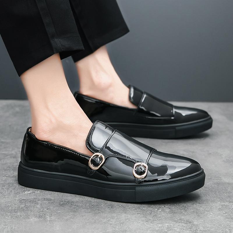 Fashion Leather Shoes Formal Personality Design Tenis Men De Hombre Moccasins Tenis Caballero Designer Sneakers Fashion Dress
