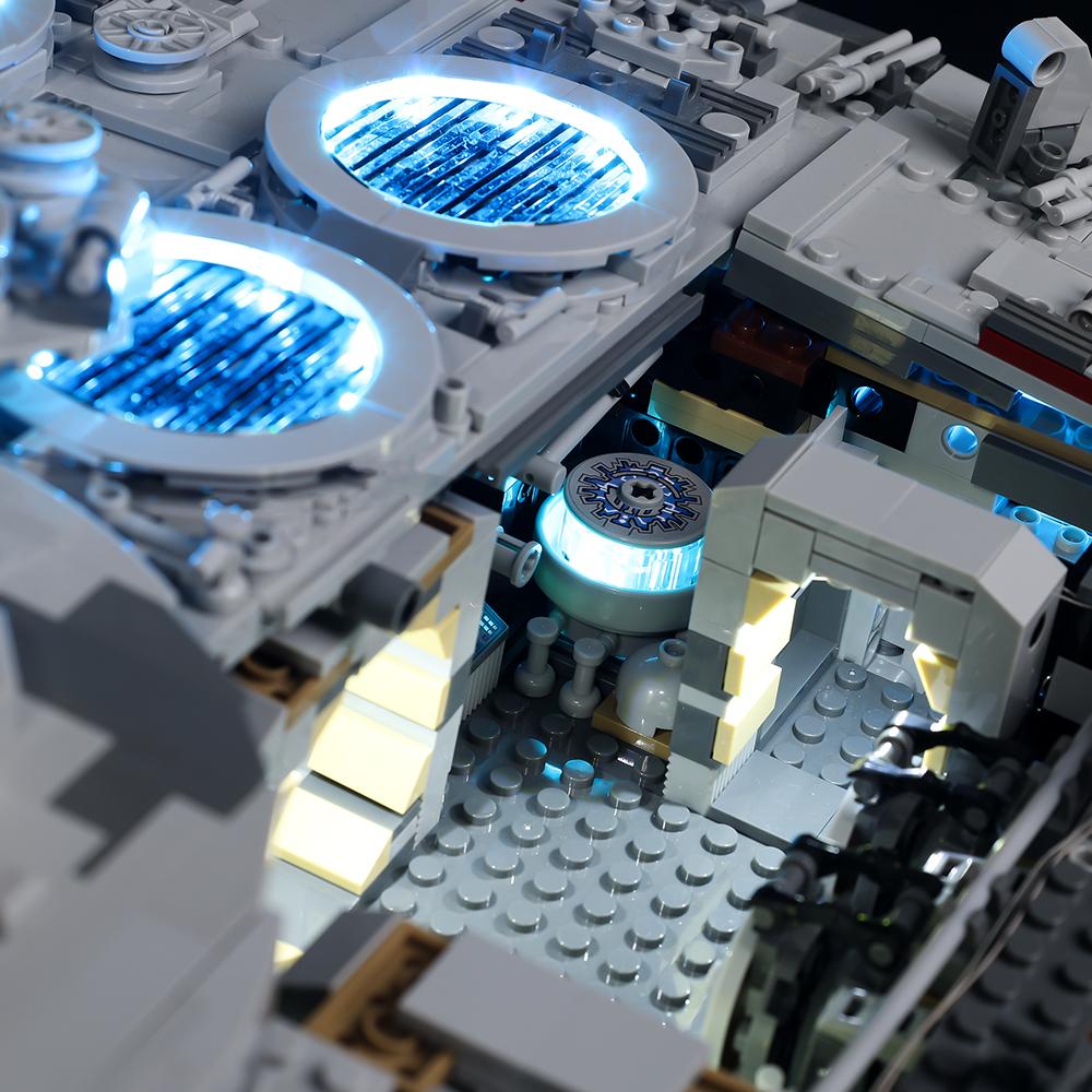DIY LED Lighting Kit For Lego 75192 Millennium Falcon™ Light Kit Building Block Toy Decoration Adjustable Lighting Accessories