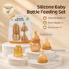 Ny Silikon Mini Babyflaska 60 ml Anti-Kolik Matningsflaska Bred Hals Mjölklagringsflaska För Nyfödd Baby