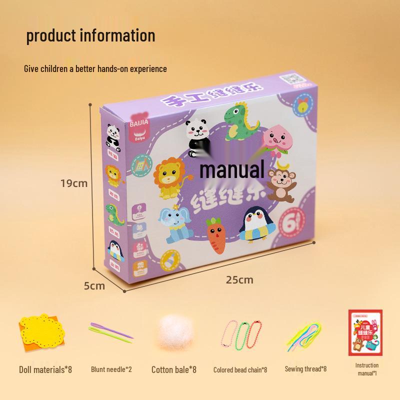 Best-Selling Handmade Children's Sewing Toy Pendant Doll - Educational and Creative Gift for Kids