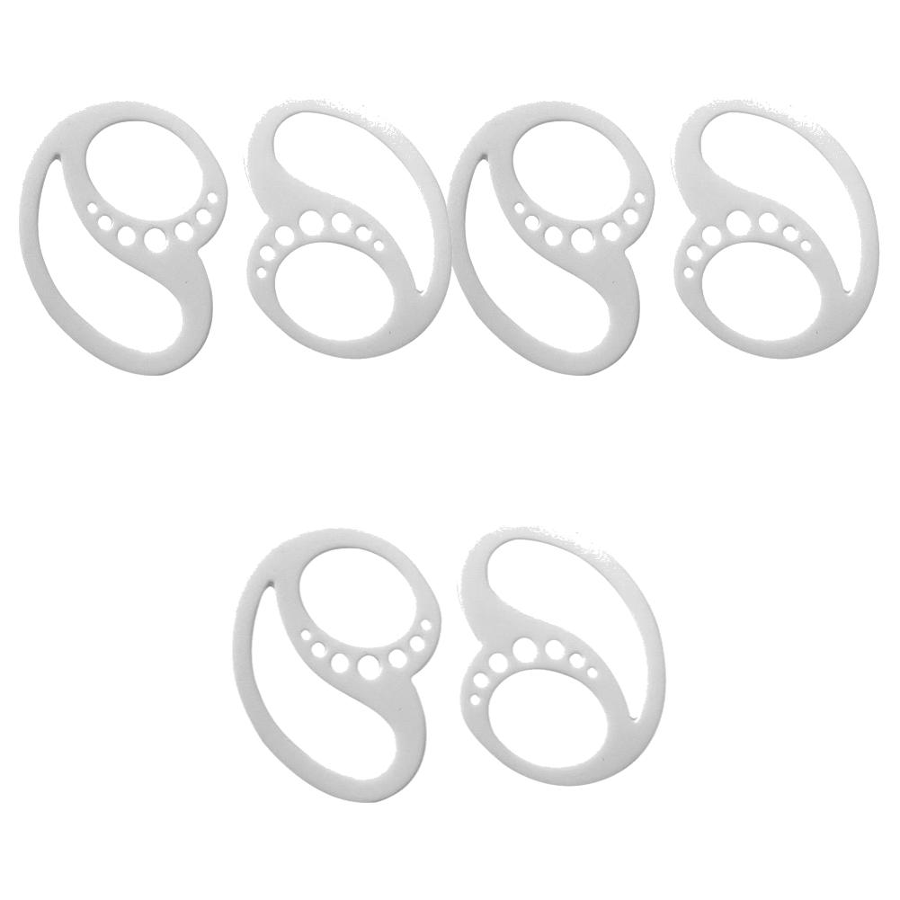 1-4 Pair Silicone Earphones Holder Portable Anti-Slip Silicone Earplug Hook Anti-Drop Secure Ear Earplug Solid Protector Tools