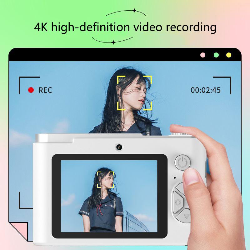 1 Set 44Mp Hd Mini 2.4Inches Photo Camera 4K Digital Cameras 8X Quick Zoom Video Supports Game Functions And Thermal Camera