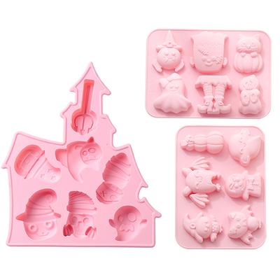Halloween Silikon Schablonen DIY Fondant Kuchen Schokolade Seife Vorlagen Praktische Küche Backen Werkzeuge