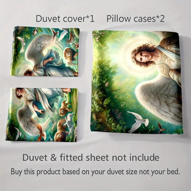 Angelic Nature Scene. Bedding Duvet Cover Sets Duvet Covers Pillowcases Gifts (1 * Duvet Cover 2 * Pillowcases, Without Duvet Insert)