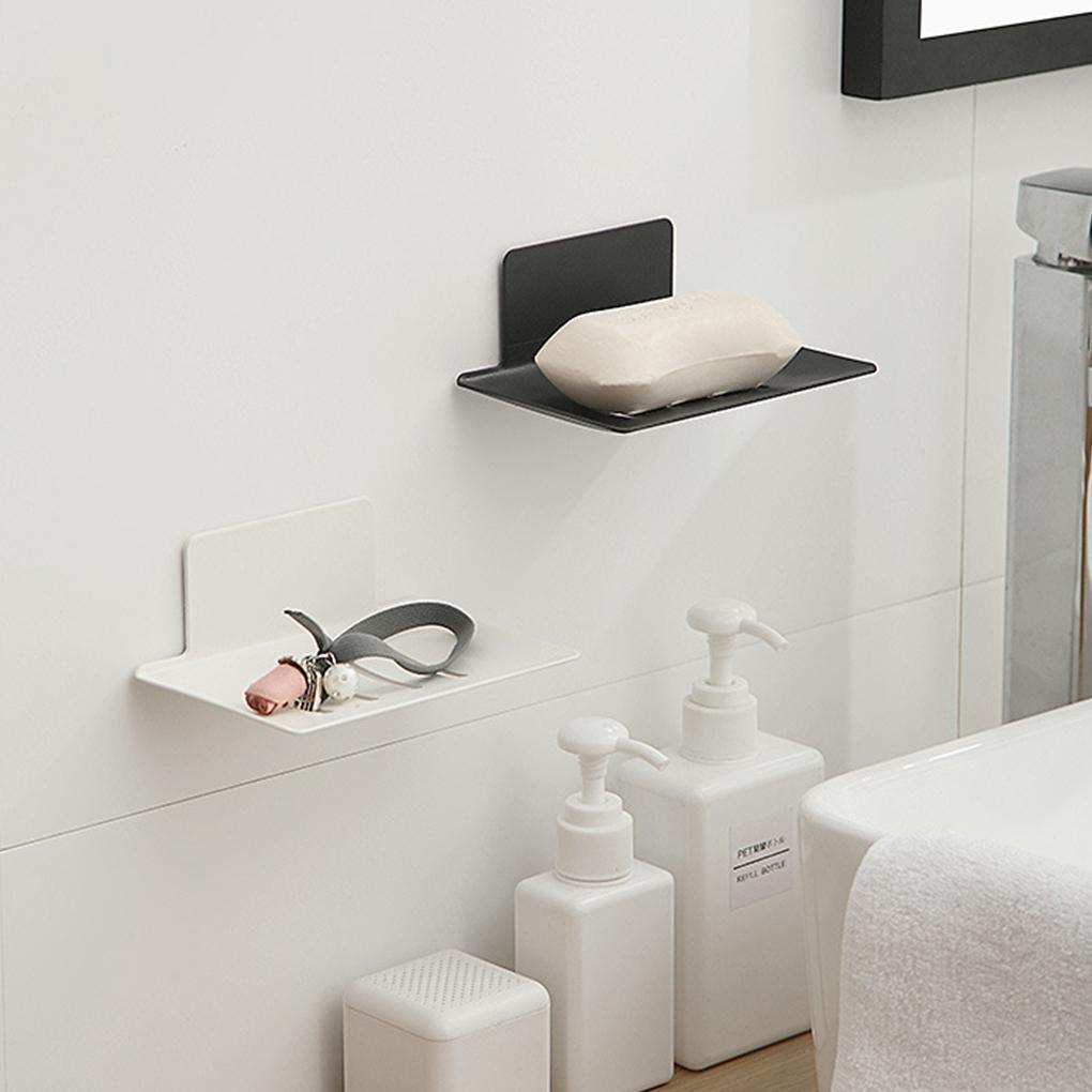 Sponge Holder Wall Mounted Brush Rack Tray Draining Bathroom Kitchen Storage Organizer