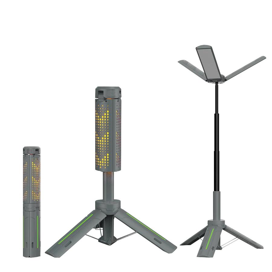 Rechargeable Camping Light,8000 mAh Telescopic Portable Lantern W/ Bracket, Waterproof Flashlight for Camping Hiking Fishing