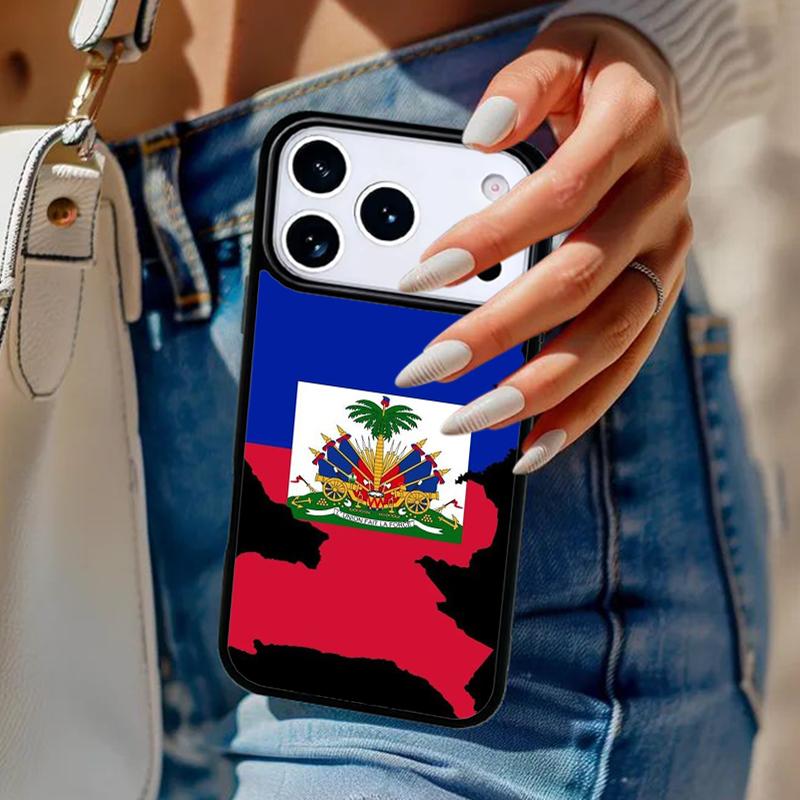 

Haiti Haitian Flag vintage Phone Case For iPhone 17 Air 14 15 13 12 Max Cover For Apple 14 15 16 16e 11 Pro Max Plus iPhone 16