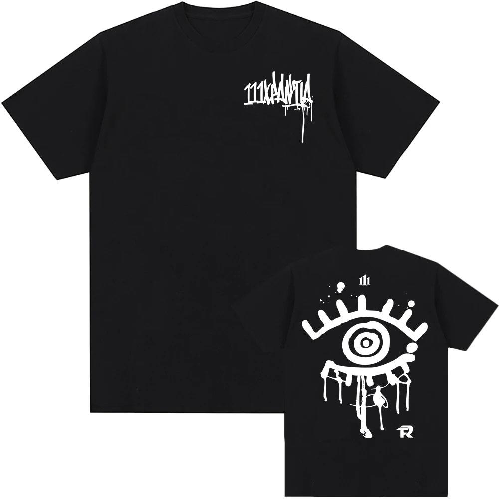 2025 Album 111XPANTIA Tričko Fuerza Regida Grunge Hip Hop Unisex Streetwear Bavlna Ležérní Trička s Krátkým Rukávem Pánská Dámská Trička