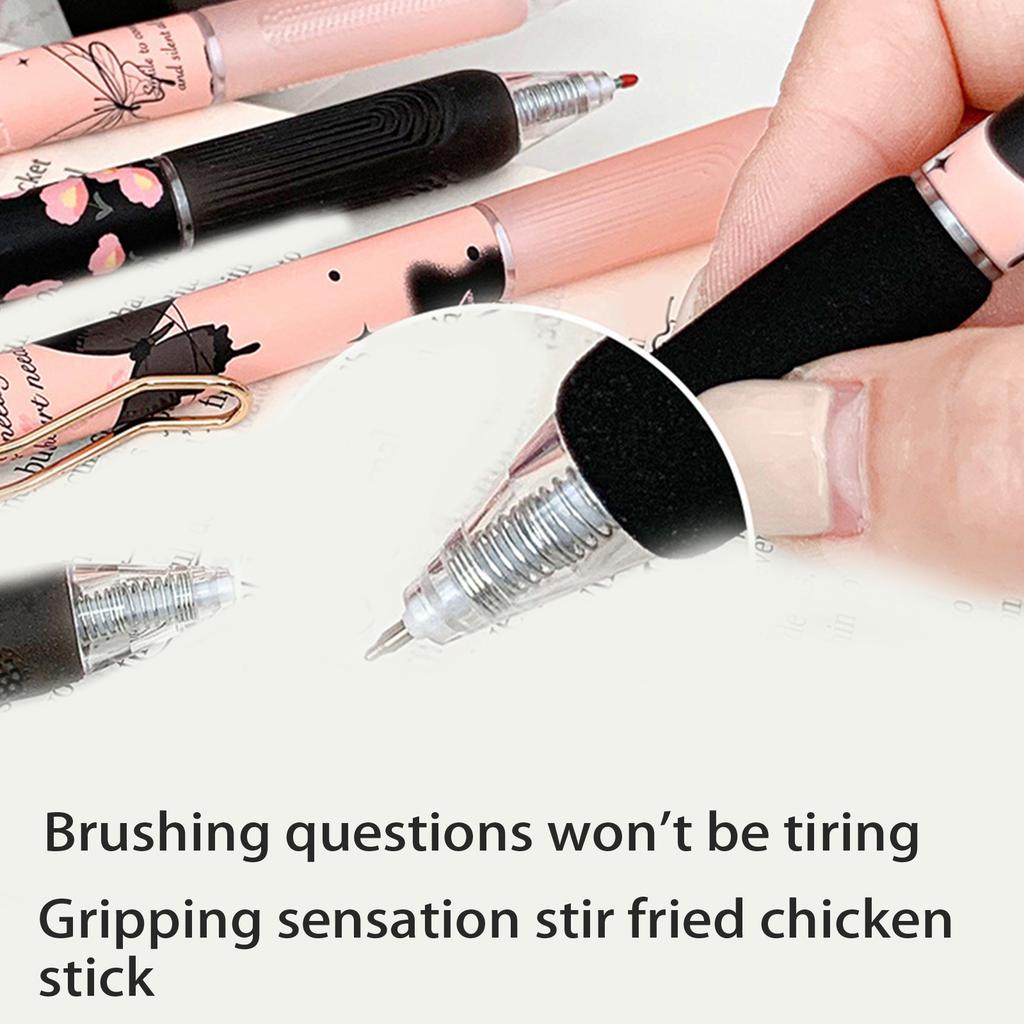 6 Stück Einziehbare Gelstifte 0,5 mm Spitze Schmetterling Gelstift Schnelltrocknender Journaling-Stift Reibungsloses Schreiberlebnis zum Schreiben